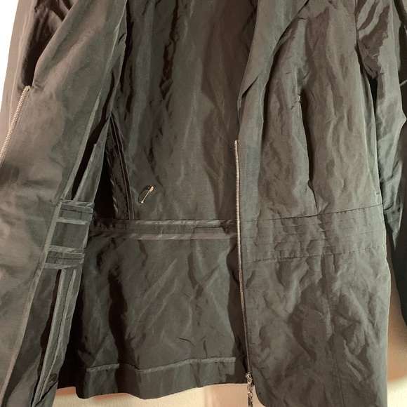 Doncaster Collection Size 8 Black Metalic Sparkle Jacket Bow in Back 3/4 Zip - Picture 6 of 13